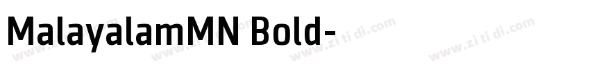 MalayalamMN Bold字体转换